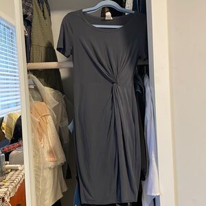 Grey midi dress great quality fabric